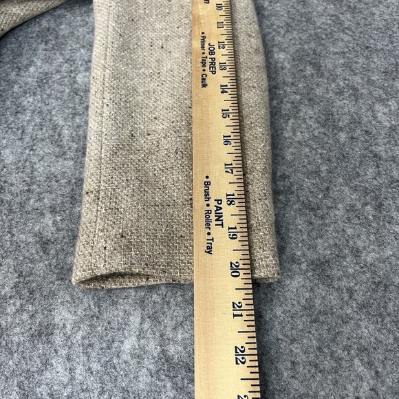 Ann Klein Wool Angora Blazer Jacket Womens Petite 10 Cream Tweed Light Academia - Picture 14 of 16